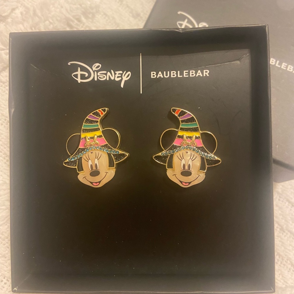 Disney BaubleBar Minnie Mouse Witch Earrings